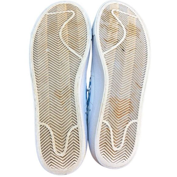 7.5L-NIKE Blazer Mid GS Trainers '77 University Blue Gingham Carolina Blue UNC F - Picture 4 of 11